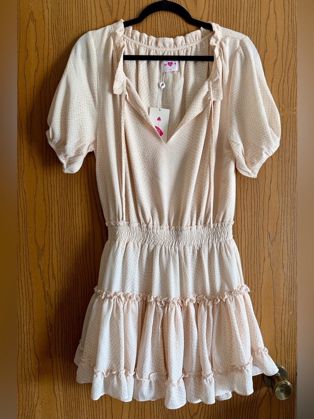 Buddy Love Pink Ruffled Mini Dress